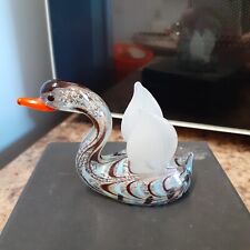 Studio glass swan for sale  YORK