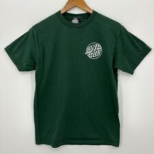 Camiseta Santa Cruz Para Hombre M Verde Patín Logotipo Mangas Cortas Cuello Redondo Algodón segunda mano  Embacar hacia Argentina