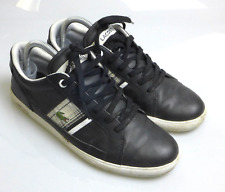 Lacoste Leder Sneaker Europa  EU 40 US 7,5 UK 6,5 Schwarz Tennis Retro Black comprar usado  Enviando para Brazil