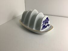Vintage Blue And White Willow Pattern Toast Rack By Wade Ceramics For Ringtons. for sale  FORDINGBRIDGE