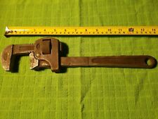 Pexto Adjustable Monkey Pipe Wrench #14 Tool Vintage Old 14" antique, used for sale  Greensburg