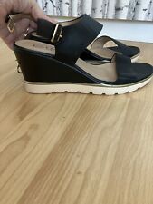 Black wedges size for sale  SOUTHAMPTON