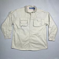 BASS Fishing Shirt Men Size Large Shirt Long Sleeve Pockets Rod Holder Vented for sale  Shipping to South Africa