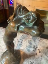 Figura femenina desnuda Art Deco Nouveau estatua de bronce segunda mano  Embacar hacia Argentina
