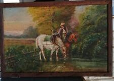 Tableau ancien huile d'occasion  Perpignan-