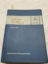 Mercedes tabellenbuch werkstat gebraucht kaufen  Wik