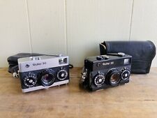 Lot of 2 Rollei 35 Cameras - Silver and Black w/ Cases - ESTATE FIND for sale  Shipping to South Africa