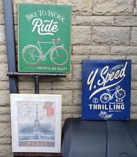 Retro cycling canvas for sale  NELSON