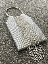 Silver chainmail bag for sale  WIRRAL