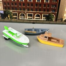 HO Scale Boat Lot Of 3 Row Fishing Jet Trailer 1/87 Oars Detailed Models for sale  Shipping to South Africa