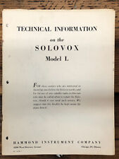 Hammond solovox model for sale  Portland