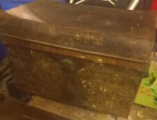 Vintage metal trunk for sale  SUDBURY