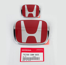 Usado, CONJUNTO DE CORRIDA emblema vermelho H 2 peças dianteiro e traseiro para 06-15 HONDA CIVIC SEDAN EX LX SI comprar usado  Enviando para Brazil