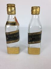 Mini garrafa miniatura vintage Johnnie Walker etiqueta preta importação avião minis, usado comprar usado  Enviando para Brazil