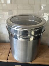 Biscuit Tin Storage Cookie Jar Barrel Canister Kitchen Container Metal, used for sale  Shipping to South Africa