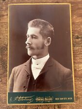 Cartão de armário vintage. Portrait Man por G.F. Sterling em West Bay City, Michigan comprar usado  Enviando para Brazil