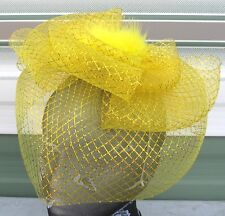 Gold feather fascinator for sale  Shipping to Ireland