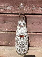 2008 EVIAN Christian Lacroix Glass Water Bottle Lace Snowflake  Limited Edition , used for sale  Shipping to Canada