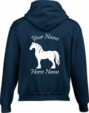 Personalised horse hoodie for sale  BIRMINGHAM