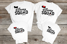 Matching Family Disney Holiday T Shirts  disney squad White travel tops 2022 for sale  GLASGOW