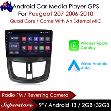 Unidad de cabeza GPS estéreo para automóvil Android 13 CarPlay de 9" para Peugeot 207 2006-2011 segunda mano  Embacar hacia Argentina