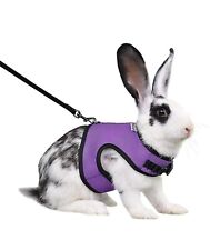 Niteangel Adjustable Soft Harness with Elastic Leash for Rabbits M, Purple myynnissä  Leverans till Finland