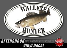 Walleye Fishing Sticker Fish Hunter Decal Lake Erie Charter Boat Tracker Lund for sale  Mercer