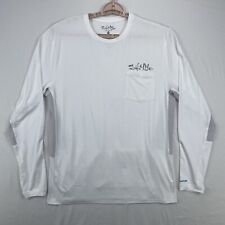Camisa masculina Salt Life Fusion performance média branca bolso pesca manga longa comprar usado  Enviando para Brazil
