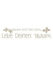 Wand spruchtattoo wallprint gebraucht kaufen  Lippstadt