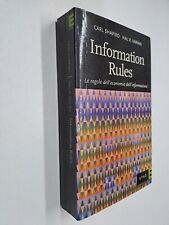 Information rules regole usato  Roma