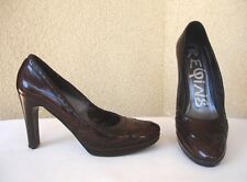 Escarpins reqins cuir d'occasion  Aix-en-Provence-