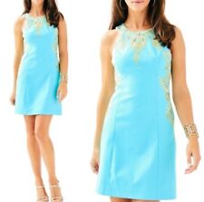 Vestido importado designer Lilly Pulitzer Tina tamanho 4 (10 AU) em azul comprar usado  Enviando para Brazil