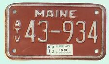 Maine atv license for sale  Talbott