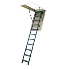 Fakro Attic Ladder 10 ft. Ceiling Height with 350 lbs. Capacity Insulated Steel, used for sale  Ithaca