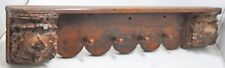 Antique Wooden Long Wall Décor Wall Shelf Original Old Hand Crafted Carved for sale  Shipping to South Africa