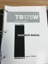Used, Takeuchi TB175W Hydraulic Excavator Workshop Service Repair Manual for sale  Miami