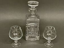 Fabuloso Conjunto Vintage de Três Decantadores Bourbon de Cristal e um Casal de Vidro Snifter comprar usado  Enviando para Brazil