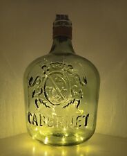 Botella de jarra de vino Cabernet de vaso verde transparente de 17"" de alto 3,5 galones segunda mano  Embacar hacia Argentina