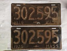1926 license plate for sale  Uxbridge