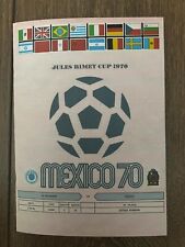 Programa pirata Salvador - México 1970 Copa do Mundo México comprar usado  Enviando para Brazil