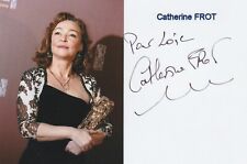CATHERINE FROT : Signed Actress World - Autograph Original Authentic / Photo. comprar usado  Enviando para Brazil