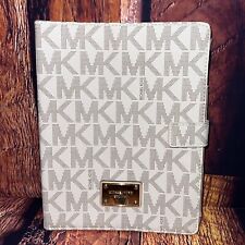 Michael Kors MK Logo Vanilla Leather 3rd Generation Apple Ipad Cover Case RARE for sale  Shipping to South Africa