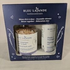 Óleo de massagem Bleu Lavanda e sais de banho minerais caixa de presente - nova aberta comprar usado  Enviando para Brazil