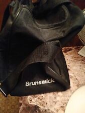 Bolso de bola de boliche de lona completo Brunswick con cremallera bolsillo adicional correa para el hombro segunda mano  Embacar hacia Argentina