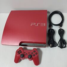 Usado, Consola Sony PlayStation 3 PS3 Delgada 320 GB Rojo Escarlata CECH-3000B SR funciona bien segunda mano  Embacar hacia Argentina