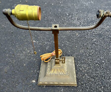Antique Emeralite Brass Bankers Lamp Base  Refurbish, BRASS BASE ONLY Fix Repair for sale  Shipping to South Africa