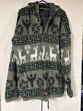 Suéter Tejidos Ruminahui para Hombre Lana Verde Alpaca Azteca Talla R-See Medida, usado segunda mano  Embacar hacia Argentina