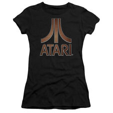 Usado, Camiseta Atari Juniors clássica emblema de madeira logotipo preta camiseta premium comprar usado  Enviando para Brazil