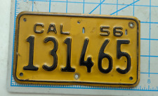 1956 calif motorcycle plate for sale  Fullerton