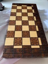 Wooden chess board for sale  CARSHALTON